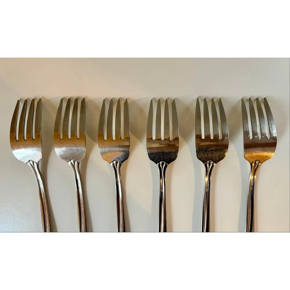 Oneida USA Tribeca Satin Salad Fork Set of 6